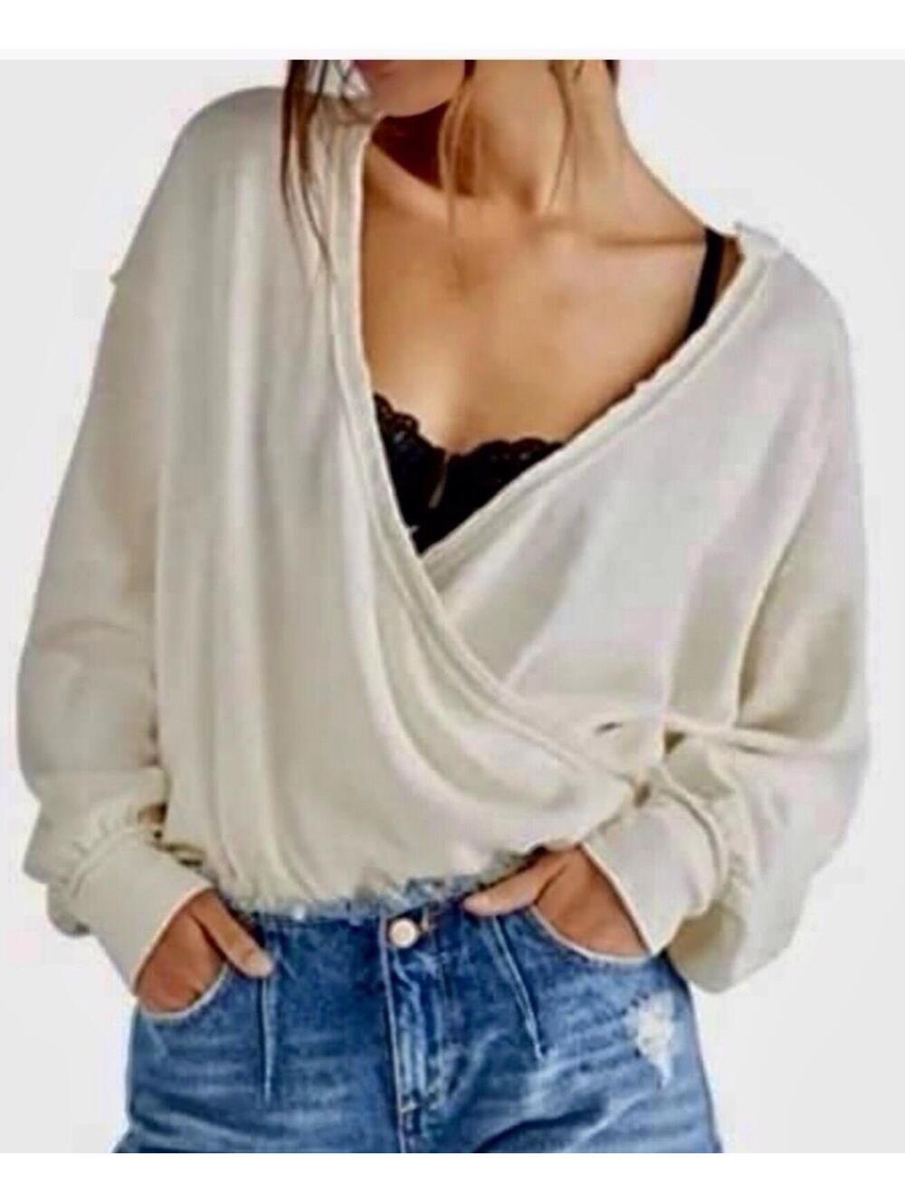 Free People Anyway Tee Size XS Gardenia